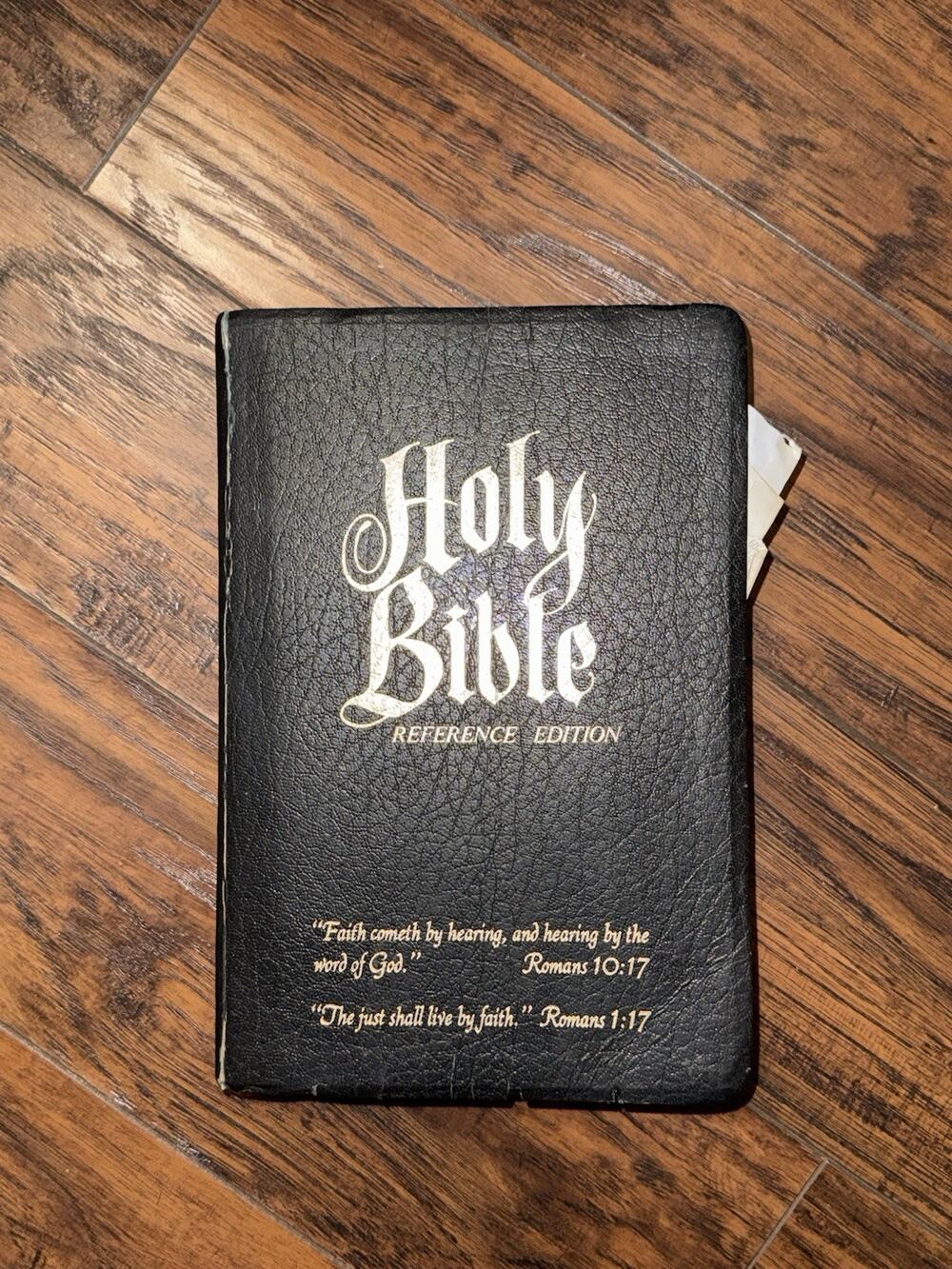 Vintage 1977 KJV Holy Bible Giant Print Reference Edition Lester Roloff See Pics